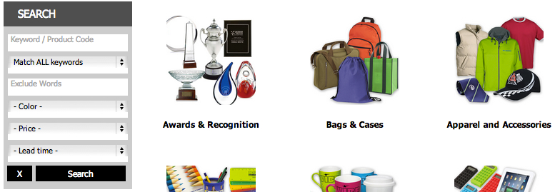 Promotional Products Search Page Closer - PTwoPromo