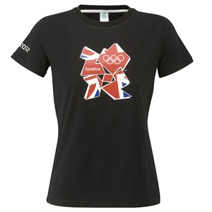 Adidas London 2012 Union Jack Women’s T-Shirt – Black